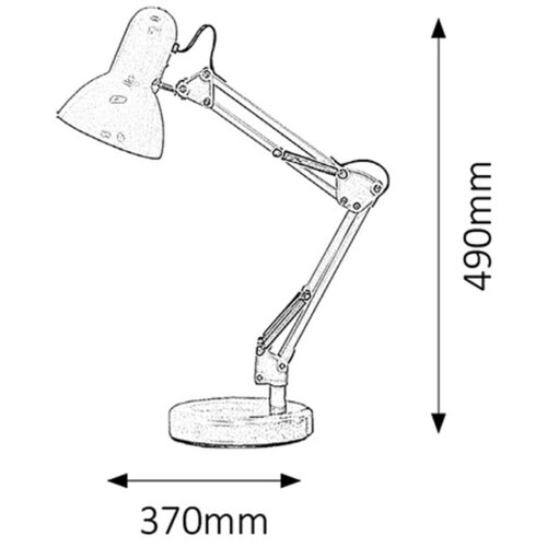 Rabalux samson stona lampa E27 max 60W rose DEDGR5R Slike