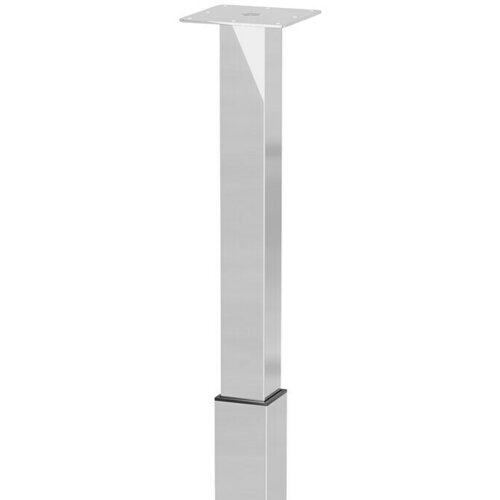 WALTECO Teleskopska noga za namje&amp;scaron;taj (&amp;Scaron; x D: 6 x 6 cm, Pode&amp;scaron;avanje po visini: 70 cm - 110 cm, Nosivost: 80 kg, Čelik, Srebrna, Kutno) Slike