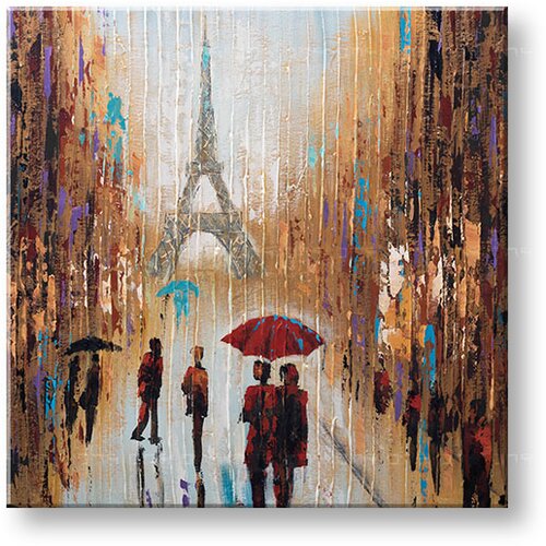 Slikana slika na platnu pariz 70x70 cm Slike