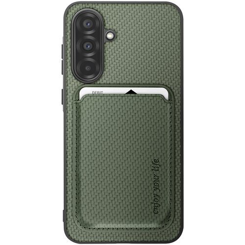 AVIZAR Ohišje za Samsung Galaxy A56 Snemljivo držalo za kartice, Temno zelena, (5000010861) Cene