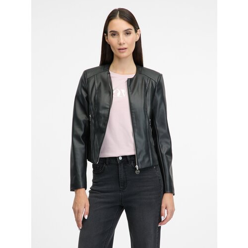 Orsay Black women's leather jacket - Women's Cene