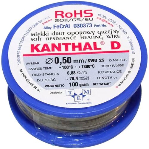  Kantal žica otpornička 0.5mm 100gr Cijene