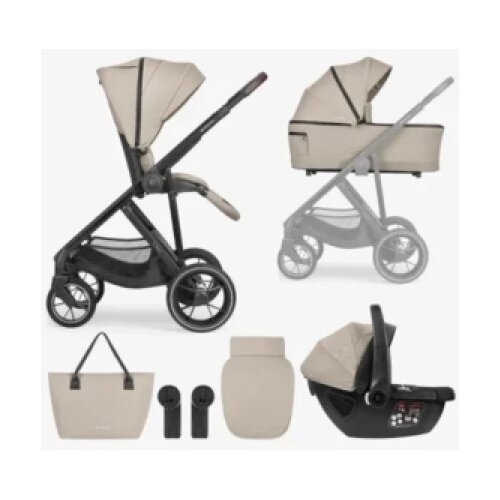 Kikka Boo Kolica Chiara 3in1 set sa I-SIZE I-Prime autosedi&scaron;tem i tvrdom korpom Beige ( KKB11288 ) Cene