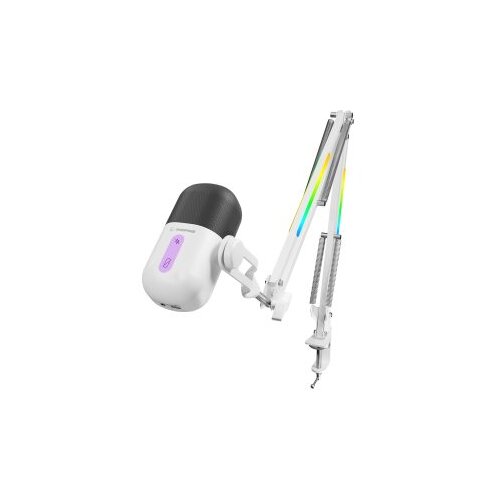  Mikrofon gaming RAMPAGE ARPEJ White RGB Stand Desktop Cijene