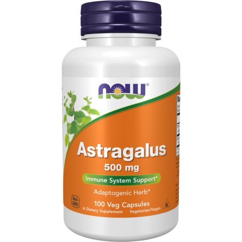 NOW Astragalus, 500mg, 100 kapsula Slike