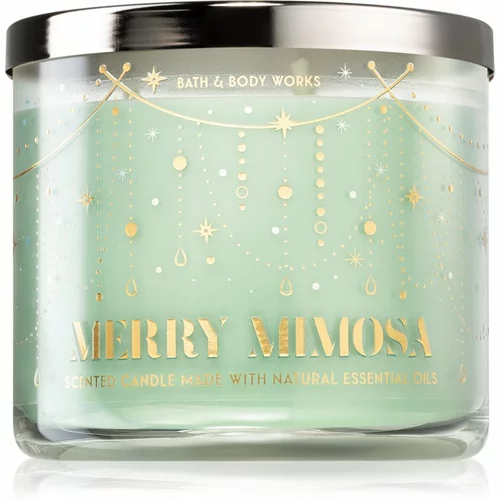 Bath & Body Works Merry Mimosa dišeča sveča 411 g