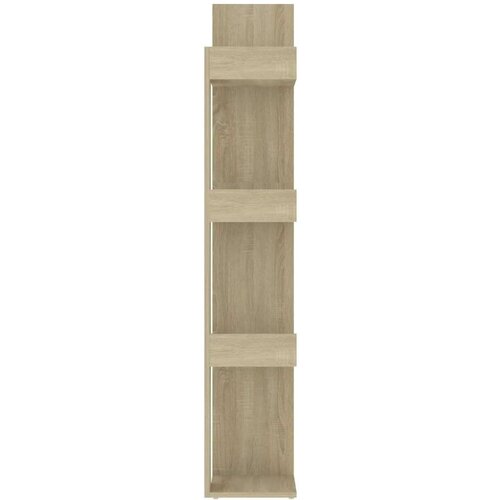 VidaXL Knjižna omara sonoma hrast 86x25,5x140 cm iverna plo&amp;scaron;ča Slike