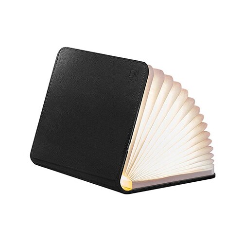 Gingko Electronics lampa - book, black leather, l Cene