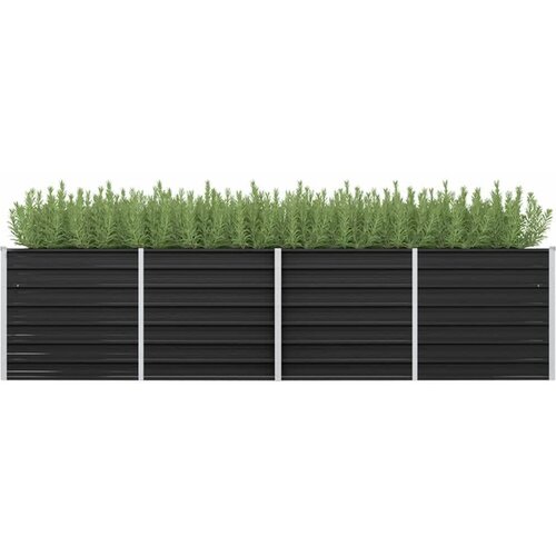  Povišena vrtna gredica antracit 320x80x77 cm pocinčani čelik Cene