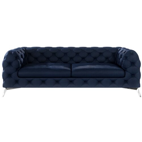 Ropez Tamno plava baršunasti sofa 225 cm Chelsea – Cijene