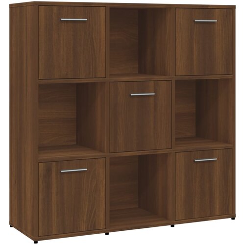 Maison Chic Knjižna omara - Knjižni regal rjav hrast 90x30x90 cm inženirski les, (21724999) Cene