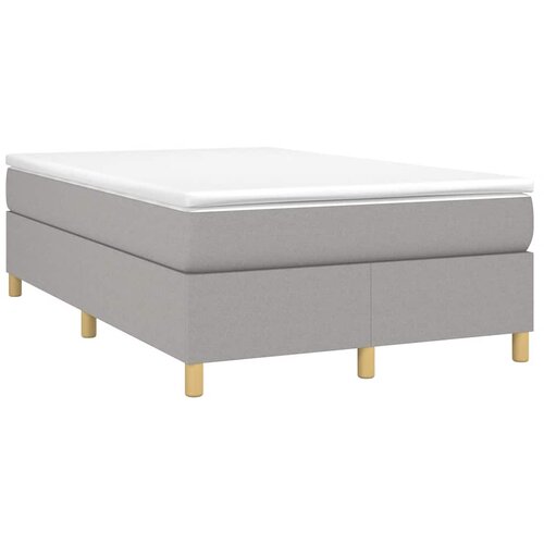 Maison Chic Box spring postelja - Vzmetna postelja z vzmetnico svetlo siva 120x190 cm blago SL22643, (21891794) Slike