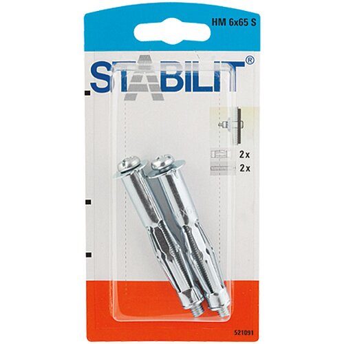 STABILIT Kovinski zidni vložki za votle prostore Stabilit HM 6 X 65 S (premer vrtine: 12 mm, dolžina vložka: 65 mm, 2 kosa, M6) Cene