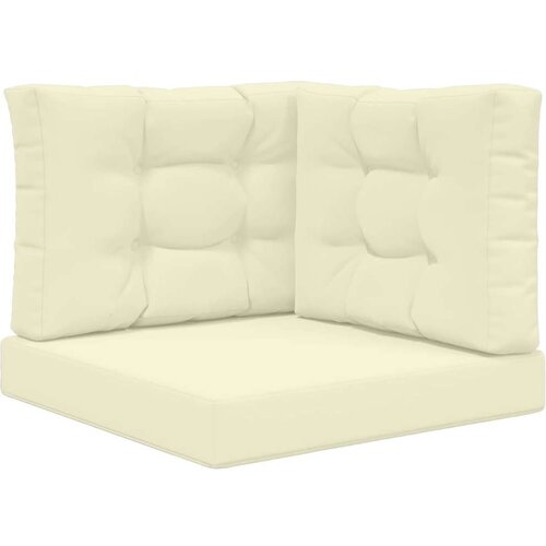  Jastuk za vanjsku sofU 3 pcs Krema Poliester - Krema 60 x 60 cm 1x sjedalo +1x naslon +1x bočna strana (3D s bartagom) Slike