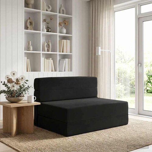 SOFA na razvlačenje Crna 70 x 72 x 60 cm Tkanina Cene