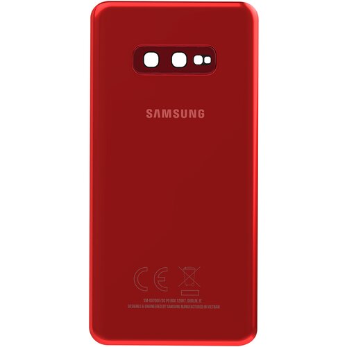 Samsung Pokrov za baterijo za Galaxy S10e Originalni servisni paket, Rdeča, (5000038556) Cene