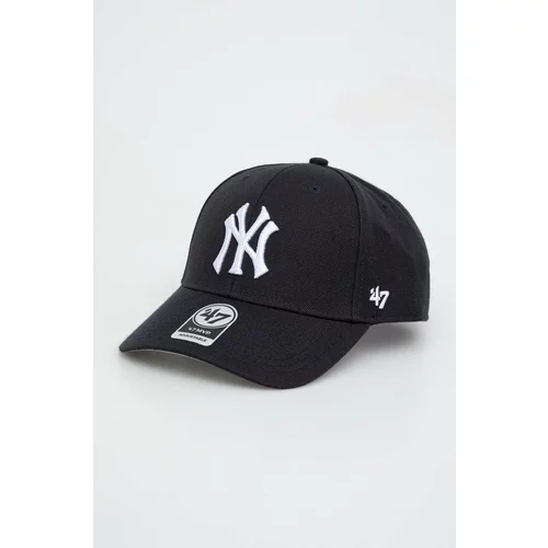 47 Brand Pamučna kapa sa šiltom MLB New York Yankees boja: tamno plava, s aplikacijom