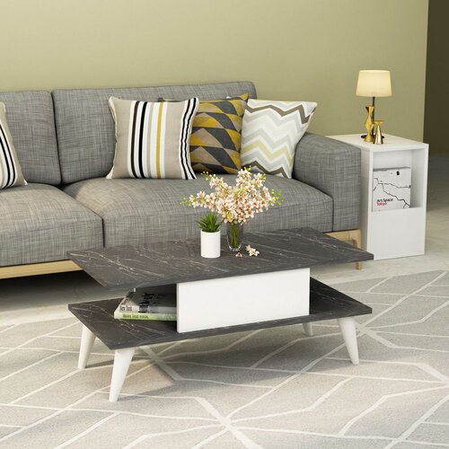 Woody Fashion Beta - Black, White BlackWhite Coffee Table Cene