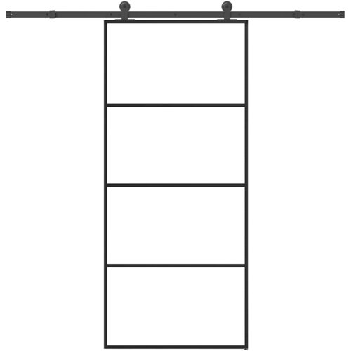  Klizna vrata s priborom 90 x 205 cm od ESG stakla i aluminija Cijene