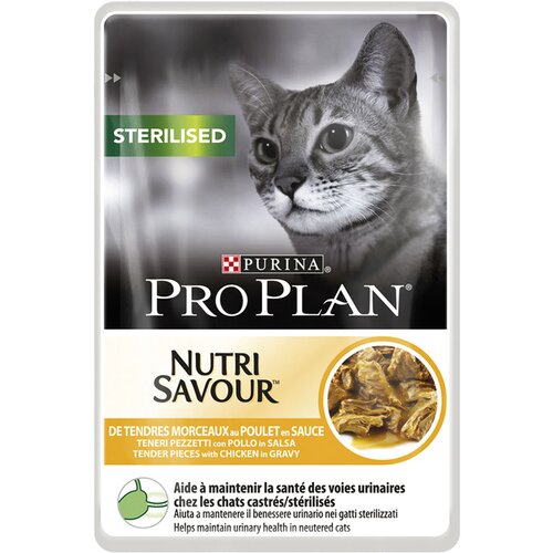Pro Plan Sterilised 6 x 85 g - Piletina Slike