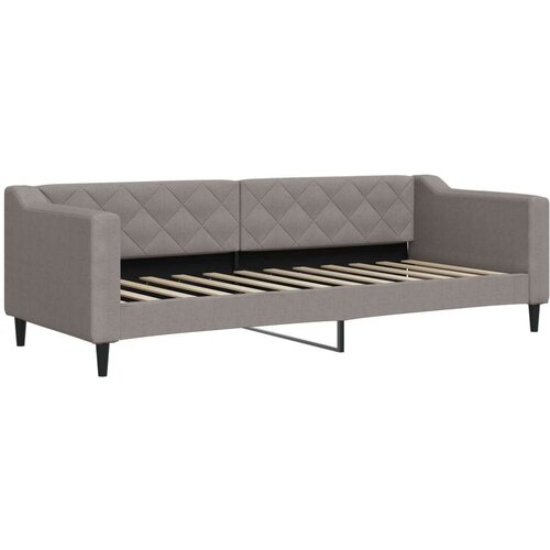 VidaXL dnevni krevet na razvlačenje smeđesivi 80 x 200 cm od tkanine Slike