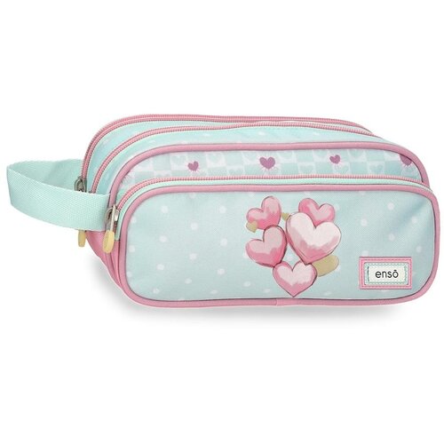 Enso HEARTS prazna pernica sa 3 pregrade - mint Slike