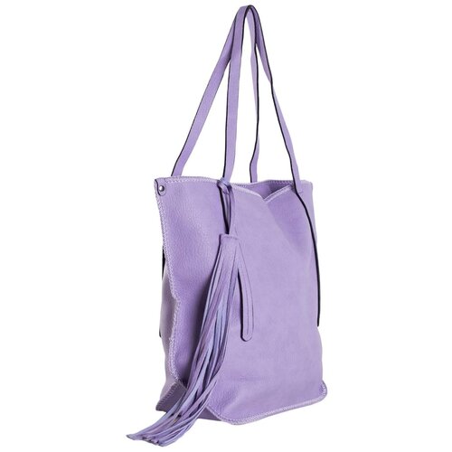 Fashion Hunters Violet faux leather shedding bag Slike