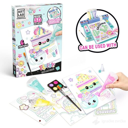  FLUFFY ART - Kreativni set sa 3D bojama Cene