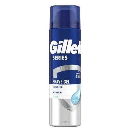 Gillette Series Revitalizing Shave Gel gel za britje za občutljivo kožo 200 ml za moške