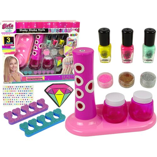  Nail Painting Set Nail Glitter Dispenser Nail Lacquer Stickers Slike