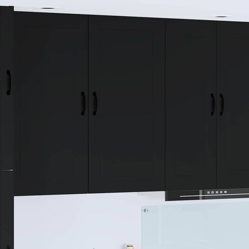 vidaXL Stenska kuhinjska omarica Črna 50 x 31 x 100 cm Konstruiran les Cene