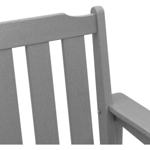  Vrtna klupa Svijetlo siva 120 x 59 x 88 cm HDPE Slike