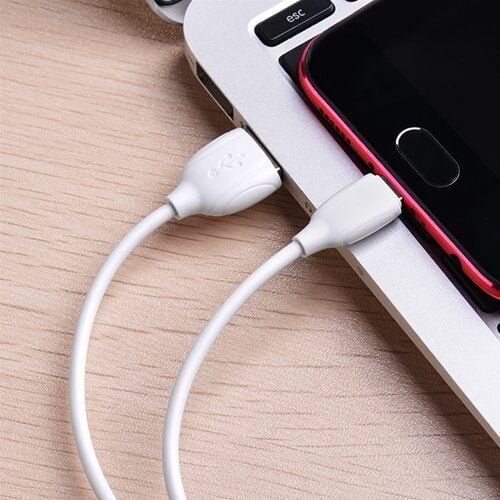 Hoco. BOROFONE podatkovni kabel X19 MicroUSB na USB 1m 2,4A bel Slike