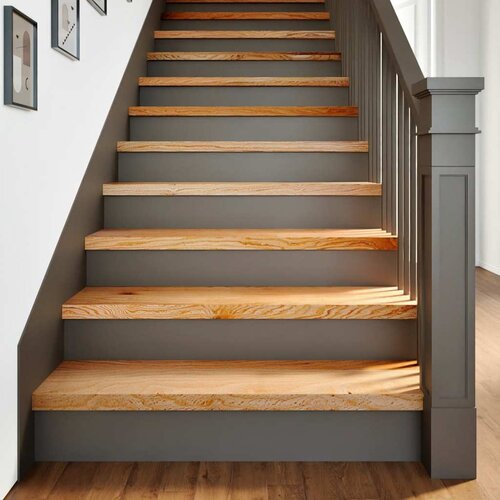 vidaXL Podloge za stopnice 4 kosi rjave 100x25x2 cm trdna hrastovina Cene