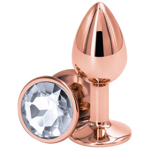 Ns Novelties Rear Assets Rose Gold Buttplug Small Clear Cijene