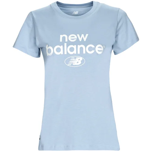 New Balance Essentials Graphic Athletic Fit Short Sleeve Blue