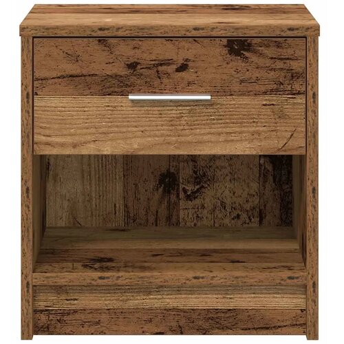  Noćni ormarići 2 kom s ladicama staro drvo 39x28x41 cm - Staro drvo 2 Slike