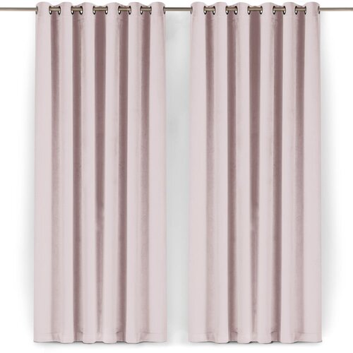 Filumi Svetlo rožnata žametna zavesa za delno zatemnitev 140x250 cm Velto &amp;ndash; Slike