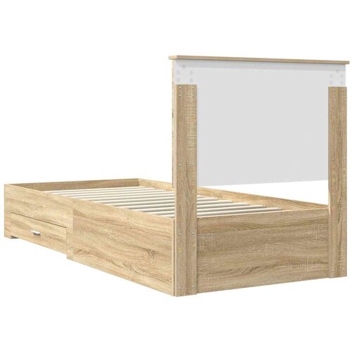  Okvir za krevet s uzglavljem Sonoma hrast 90 x 200 cm Slike