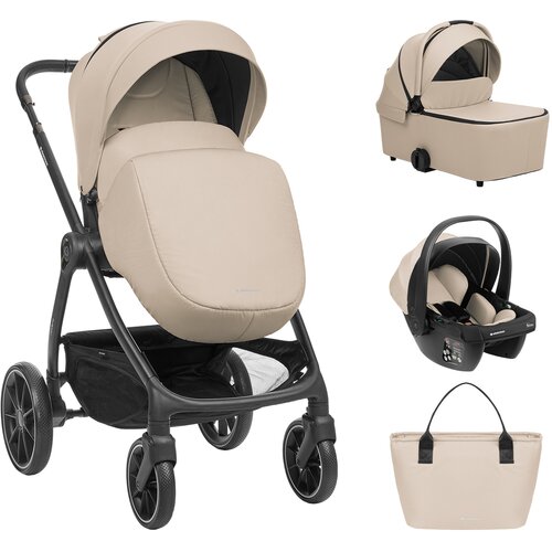 Kikka Boo Kolica MODENA 3in1 set sa I-SIZE autosedištem i tvrdom korpom beige Cene