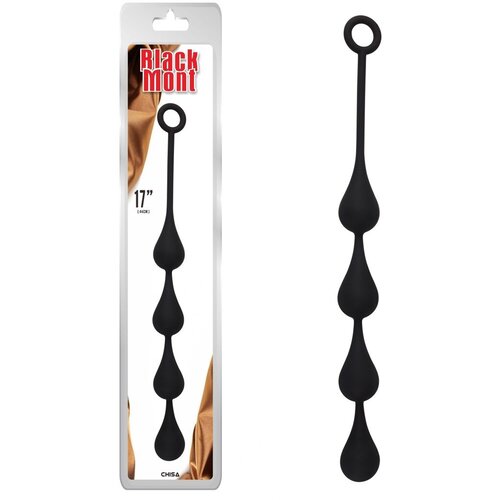  Analne kuglice Anal Penetrator M, 44cm, Crne Slike