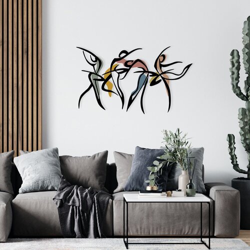 Wallity dance m multicolor decorative metal wall accessory Cene