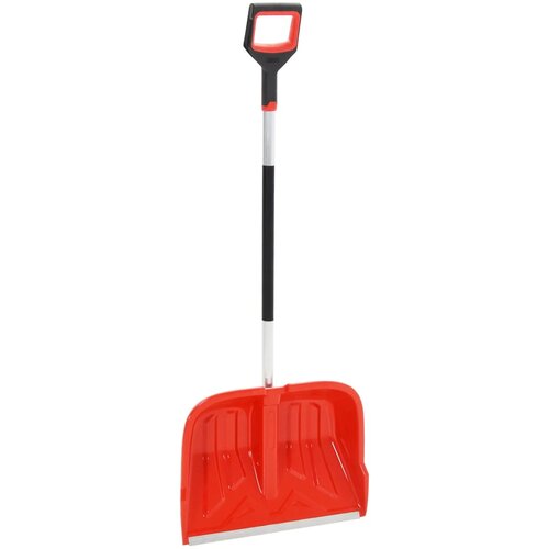 VidaXL Lopata za snijeg crvena 136 cm aluminijska Slike