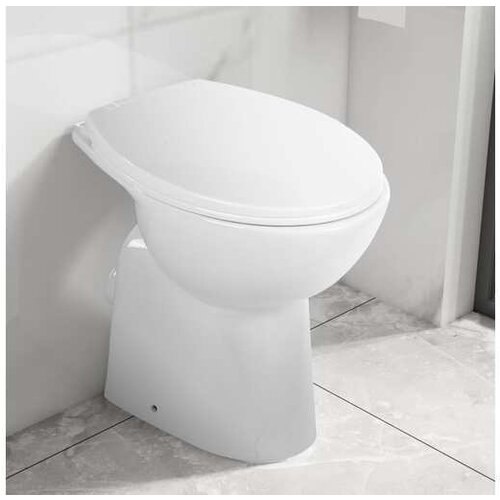  Visoka WC školjka brez roba počasno zapiranje 7 cm višja bela Cene