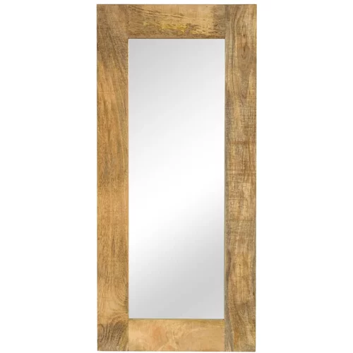 vidaXL Ogledalo od masivnog drva manga 50 x 110 cm