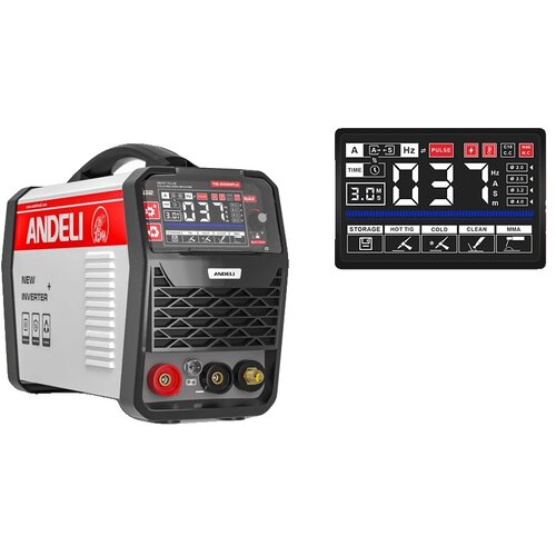 ANDELI TIG varilna naprava, IGBT inverter, večprocesne zmogljivosti, TIG-250MPLC, (5000159927) Cene