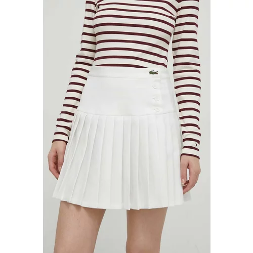 Lacoste Suknja boja: bež, mini, širi se prema dolje
