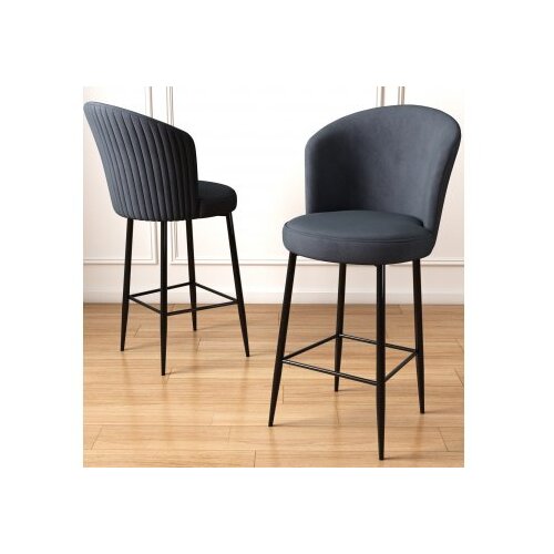 Hanah home Set od 4 barske stolice Alte Black Cijene