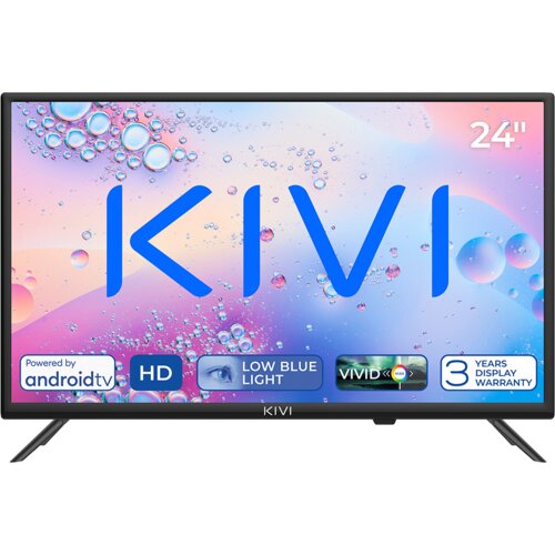  24", Black, HD Ready, Android TV 11, Black, 1366x768, 60 Hz, AV1, Sound 2x5W, 17 kWh/1000h, Energy E, WiFi5G, BT5.1, 3xHDMI, 2xUSB, 24 months - 24H760QB Cene