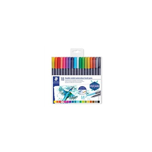 Staedtler Flomaster akvarel Desgn Journey, obostrani, 18 komada Cijene